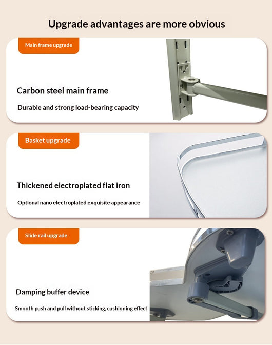 Canasta Extraíble de Esquina Doble para Muebles de Cocina - Image 9