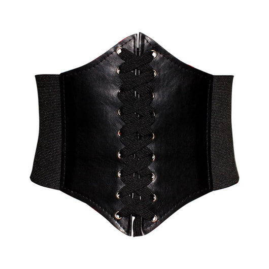Faja Retro Elástica Ancha con Falda Decorativa para Mujer