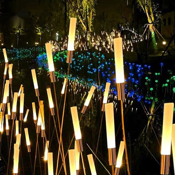 Lámpara Solar LED para Jardín con Enchufe