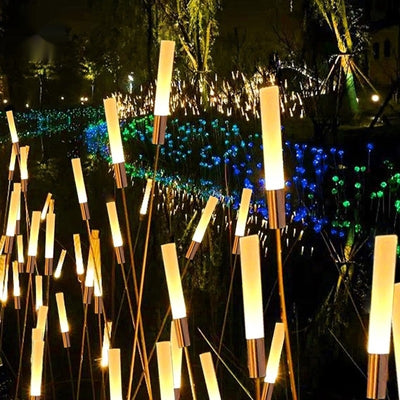 Lámpara Solar LED para Jardín con Enchufe