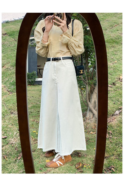 Falda Denim Retro Cintura Alta para Mujer - Image 17