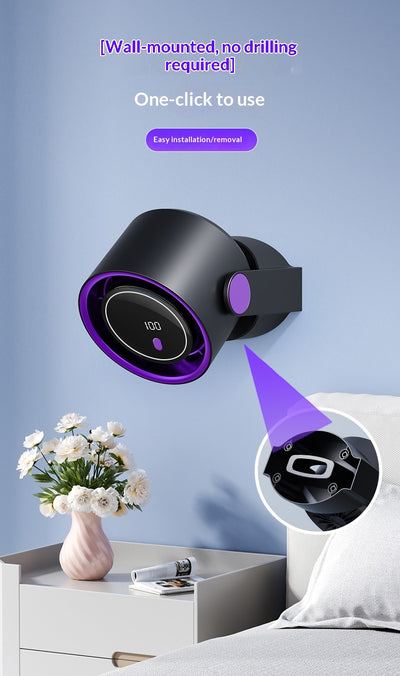 Ventilador de Escritorio con Pantalla Digital y Batería Recargable - Image 11