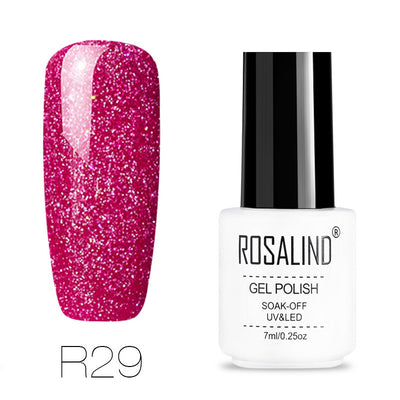 Uñas de Terapia Lumínica Arcoíris con Diseño de Estrellas - 29 Colores - Image 20