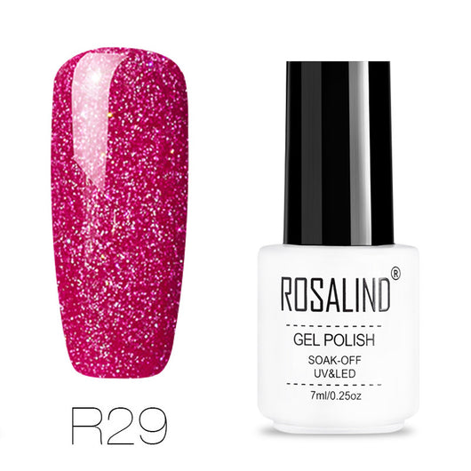 Uñas de Terapia Lumínica Arcoíris con Diseño de Estrellas - 29 Colores - Image 20