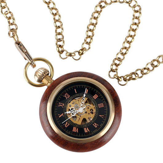 Reloj de Bolsillo Caoba Clásico - Image 2