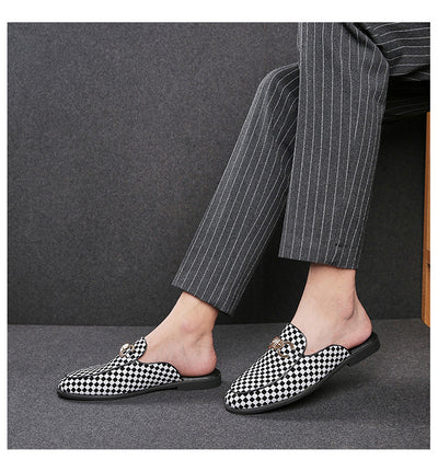 Pantuflas de Cuero para Hombre sin Talón - Cómodas y Fáciles de Poner - Image 13