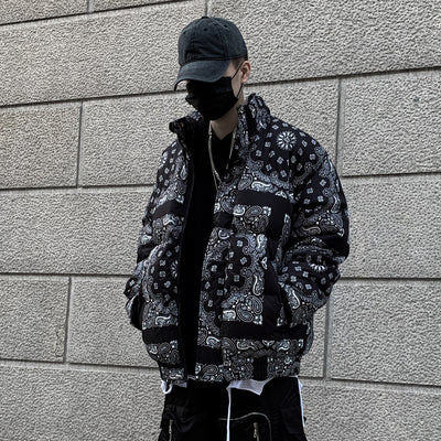 Chamarra Gruesa de Algodón Estilo Hip-Hop Oversize para Hombre - Image 3