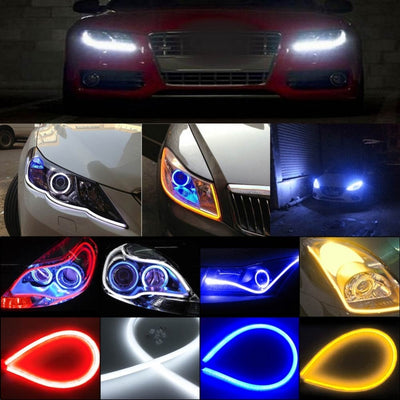 Luces LED Flexible para Faros DRL 45-60cm - Tubo Suave 5 Colores Angel Eye - Image 4