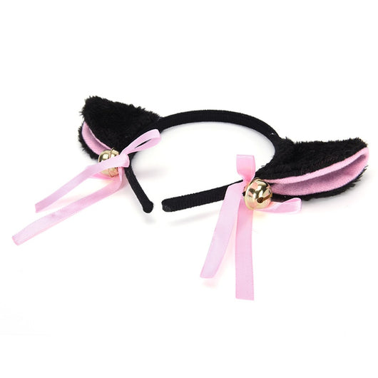 Diadema de orejas de gato con cascabeles para cosplay y anime - Image 2