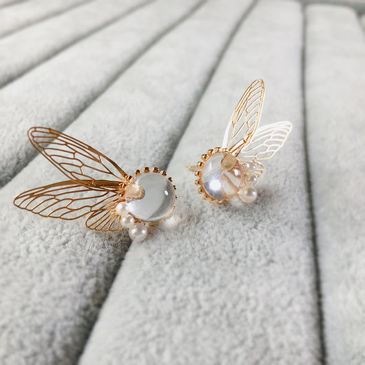 Aretes de Plata 925 con Diseño de Pluma Dorada - Image 3
