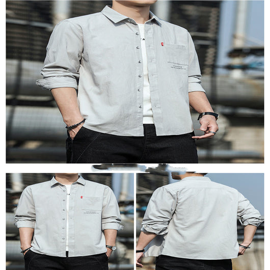 Polera Manga Larga Urban Tide para Hombre - Casual y Versátil - Image 2