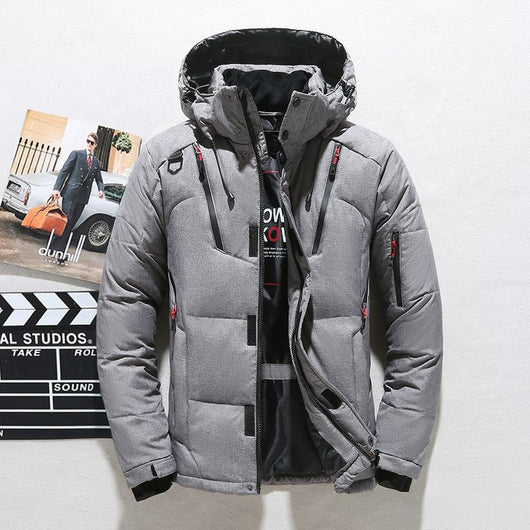 jacket, puffer jacket, grey, black, red, casual, sporty - Image 7