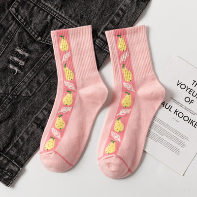 Calcetines Estampados de Piña y Fresa - Diseño Adorable - Image 19