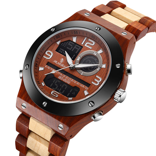 Reloj Cronógrafo de Madera Artesanal Lujo para Hombre