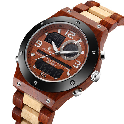 Reloj Cronógrafo de Madera Artesanal Lujo para Hombre