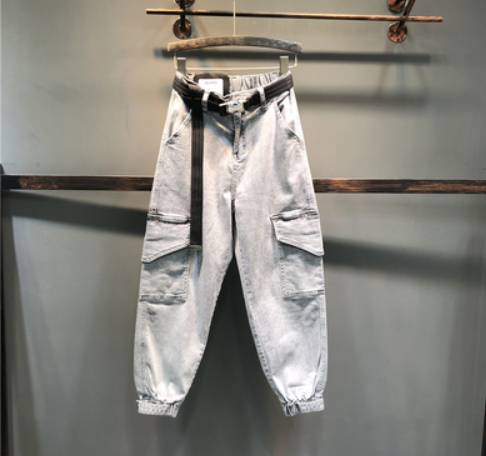 Pantalón Casual Mujer Estilo Coreano Primavera Otoño Cintura Alta Ajustado - Image 3