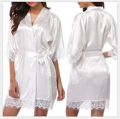 Camisón Largo de Seda Helada Talla Grande Sensual - Image 8