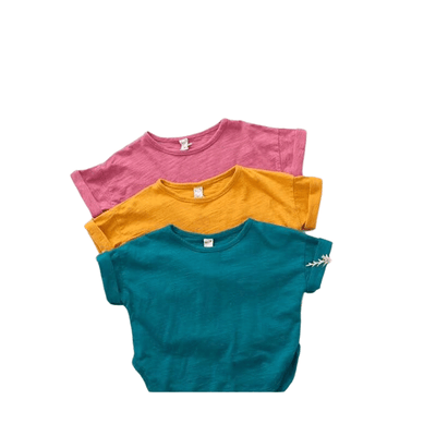Playera de Algodón Slub Casual Cómoda