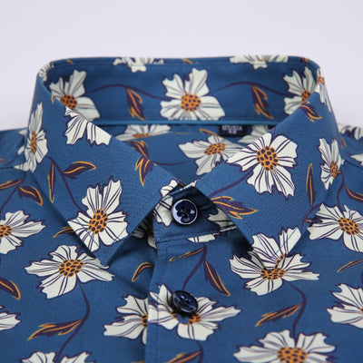 Camisa Estampada de Manga Larga para Hombre - Image 4