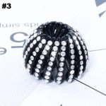 Pasador de Nido de Pájaro con Rhinestones Coloreados para Coleta - Image 14