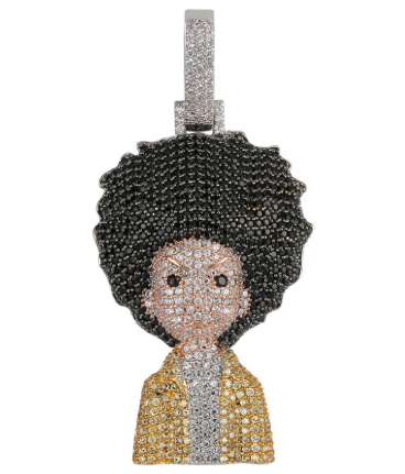 Collar Pendante Iced Out Hip Hop Micro Pavé Oro y Plata para Hombre y Mujer - Image 14