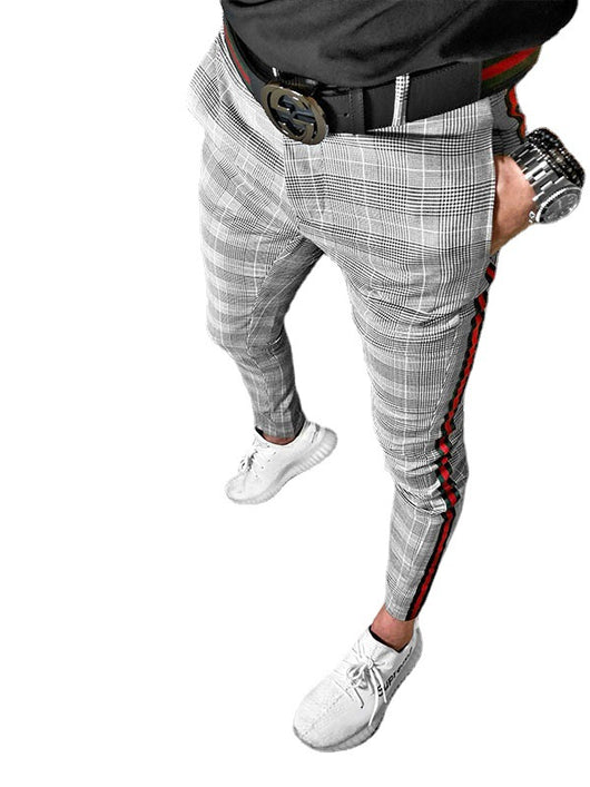 Pantalones Casuales de Cuadros para Hombre - Image 7