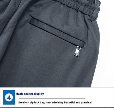 Pantalones de Cintura Elástica Holgados y Rectos para Hombre - Image 24