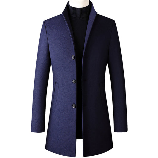 Abrigo de Lana para Hombre Largo Elegante - Image 7