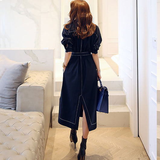 Vestido Elegante Estilo Hong Kong con Temperamento Frío - Image 4