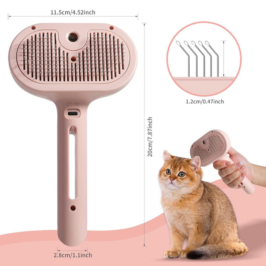 Cepillo Spray para Gatos y Perros con Depósito de Agua - Removedor de Pelo Mascotas - Image 7