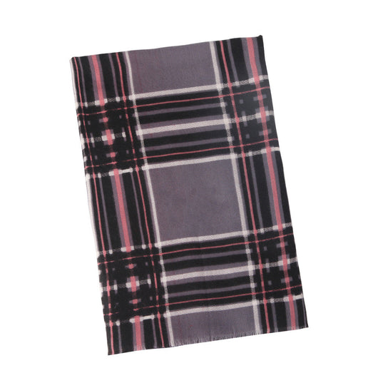 Pañuelo Cuadrado de Satén Reversible con Estampado Escocés - Image 20