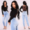 Pack de Jeans Hip Azules Talla Grande
