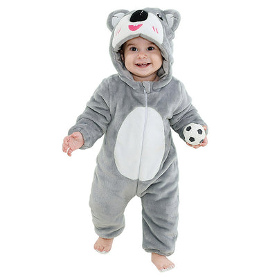 Mameluco Franela Estampado Animales para Bebé 3 Años - Ropa Otoño Europea - Image 6