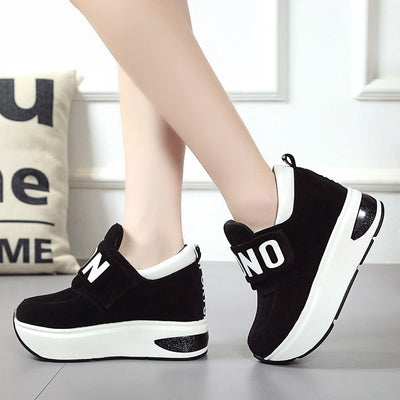 Zapatillas Deportivas Casuales Mujer con Plataforma Gruesa y Velcro - Image 6