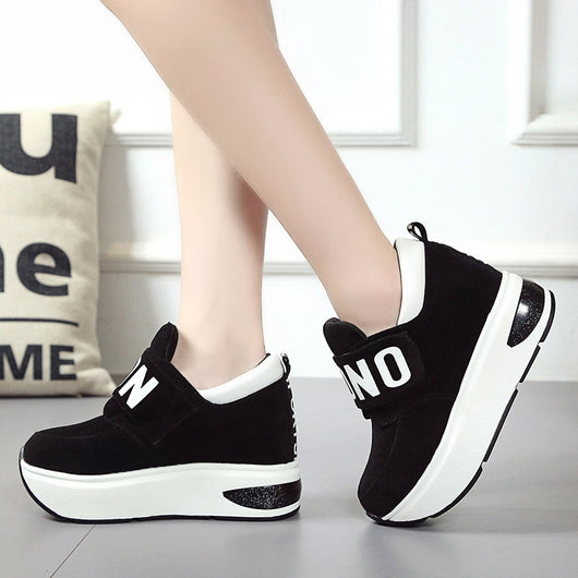Zapatillas Deportivas Casuales Mujer con Plataforma Gruesa y Velcro - Image 6