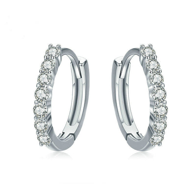 Aretes de Plata 925 con Circonita - Diseño Europeo y Americano