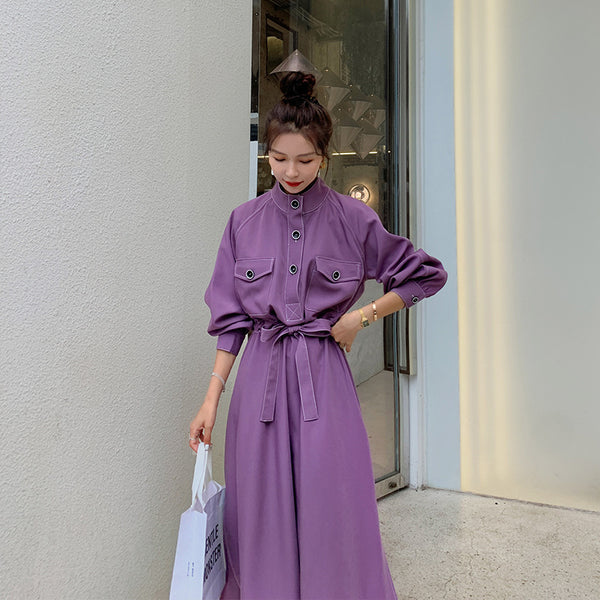 Vestido Camisa Morado