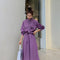 Vestido Camisa Morado