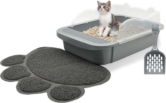Arenero Tamizable para Gatos Pequeños con Bordes Altos y Bandeja Desmontable - Image 4