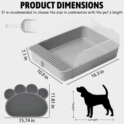 Arenero Tamizable para Gatos Pequeños con Bordes Altos y Bandeja Desmontable - Image 5