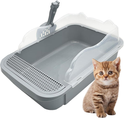 Arenero Tamizable para Gatos Pequeños con Bordes Altos y Bandeja Desmontable - Image 7