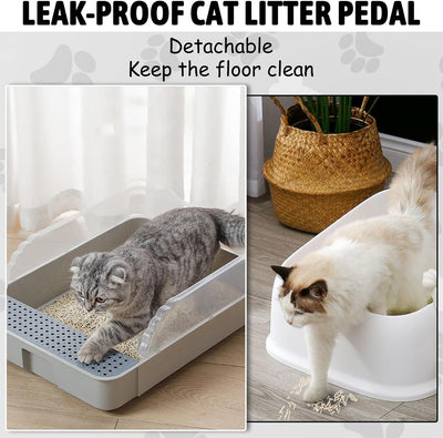Arenero Tamizable para Gatos Pequeños con Bordes Altos y Bandeja Desmontable - Image 8