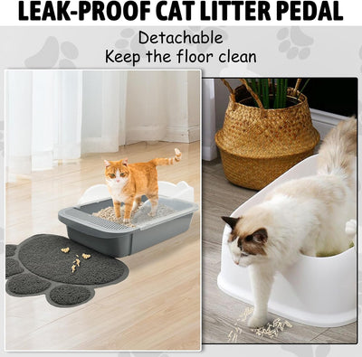 Arenero Tamizable para Gatos Pequeños con Bordes Altos y Bandeja Desmontable - Image 12