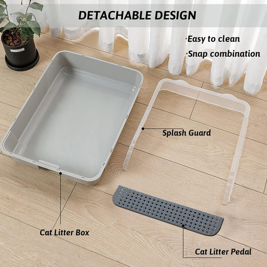 Arenero Tamizable para Gatos Pequeños con Bordes Altos y Bandeja Desmontable - Image 13