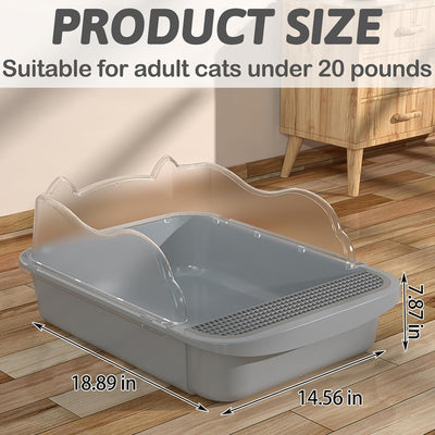 Arenero Tamizable para Gatos Pequeños con Bordes Altos y Bandeja Desmontable - Image 15