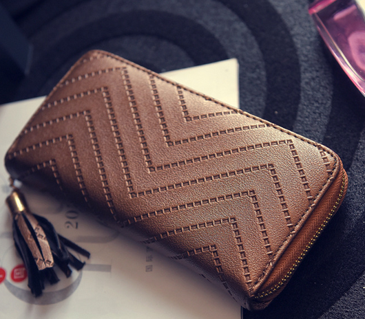 Billetera Larga Coreana con Borlas - Cartera Multifuncional de Moda - Image 6