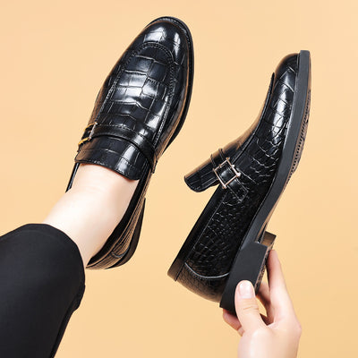 Zapatos de Cuero para Hombre con Patrón Cocodrilo - Estilo Ejecutivo - Image 6