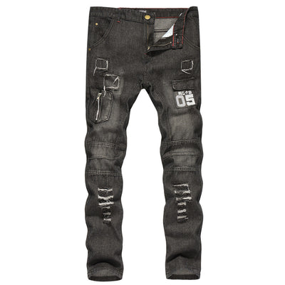 Jeans Slim Fit Rotos con Estilo Urbano - Image 13