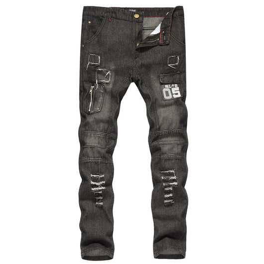 Jeans Slim Fit Rotos con Estilo Urbano - Image 13