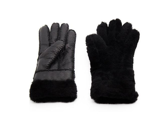 Guantes de Piel de Oveja Resistentes al Viento